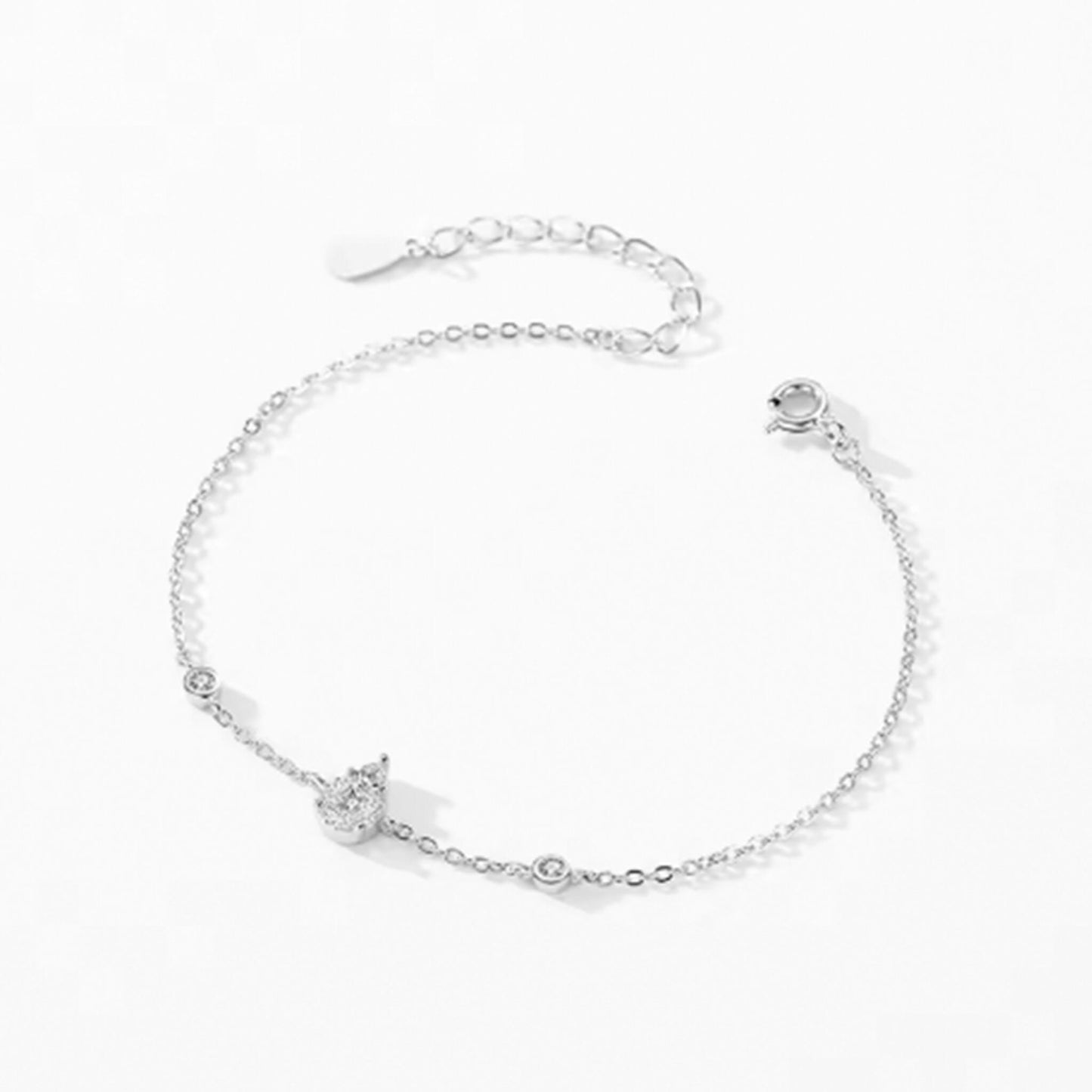 Pulseira-Feminina-de-Prata-Gota-Ajustavel-9